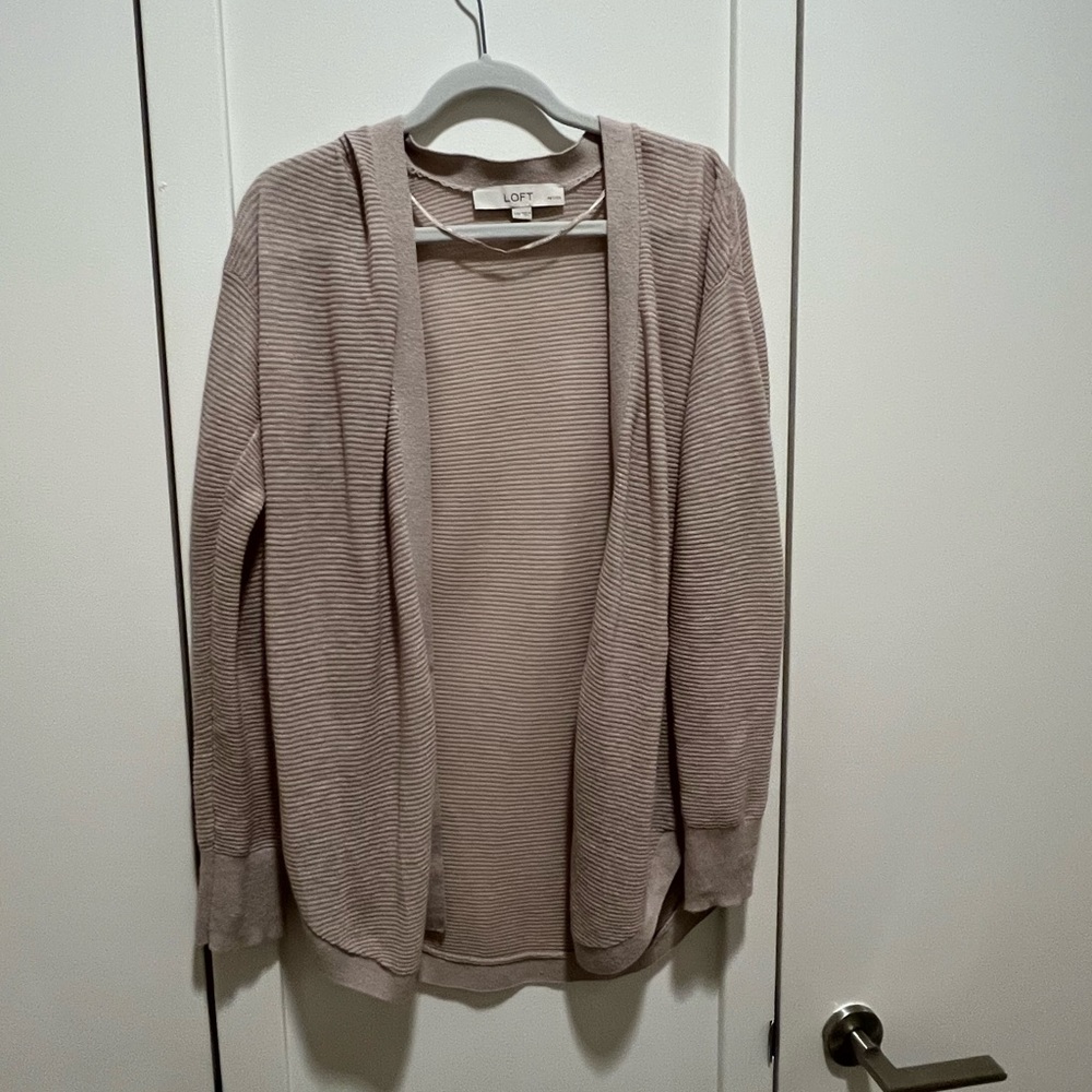 Tan cardigan